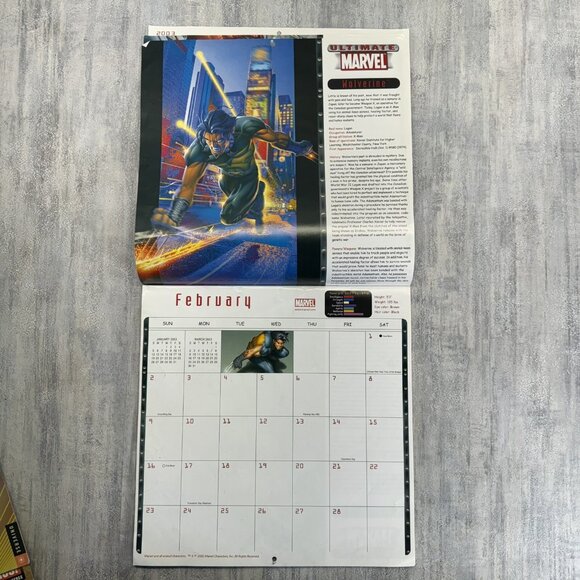 Marvel Fanastic 4 X-Men Justice League 4 Calenders Unused 2003 2004 2005 Vintage - Picture 4 of 16